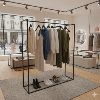 Wieszak garderoba "O" 150x40x170cm